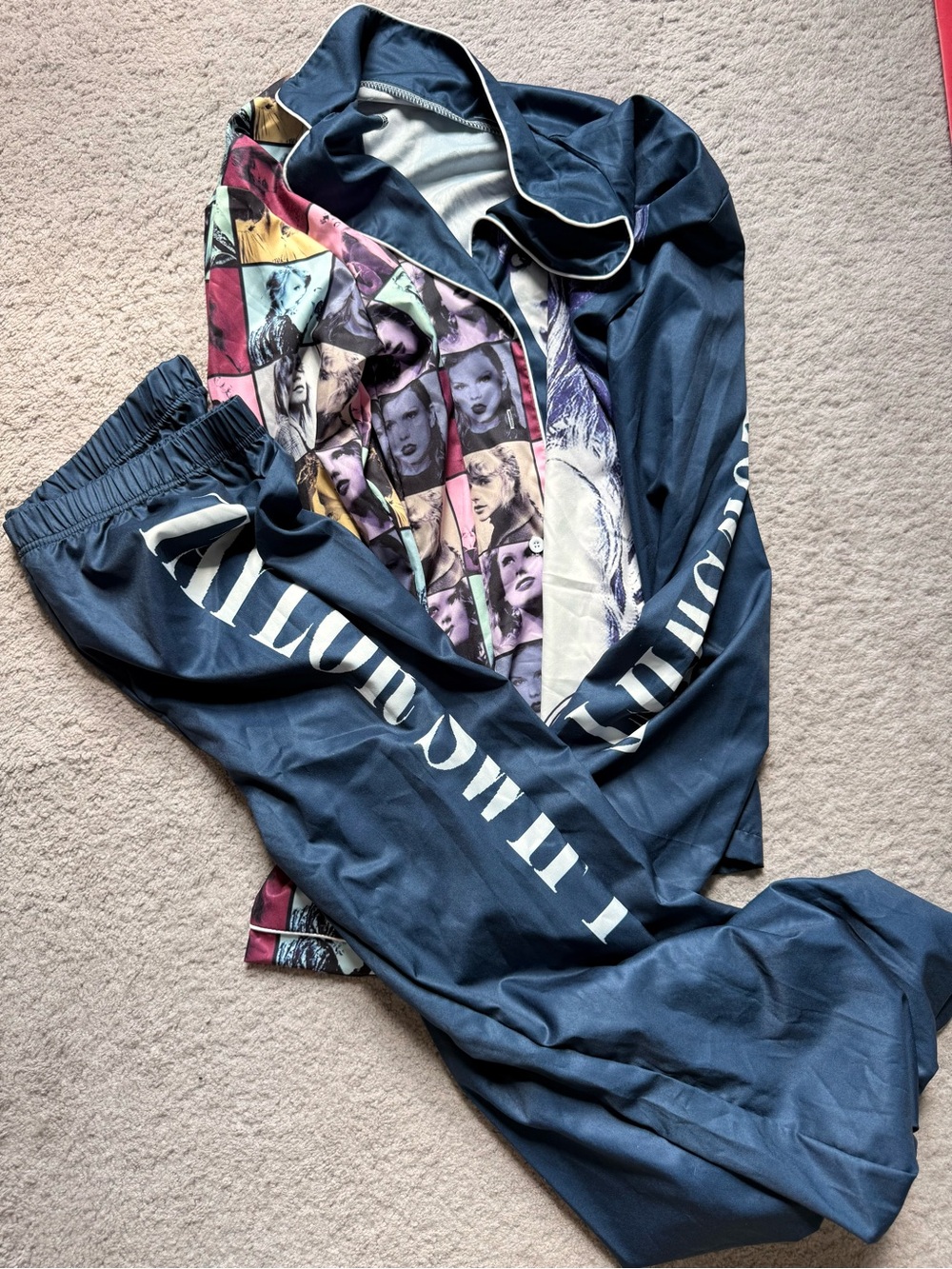 Navy Graphic Pajamas